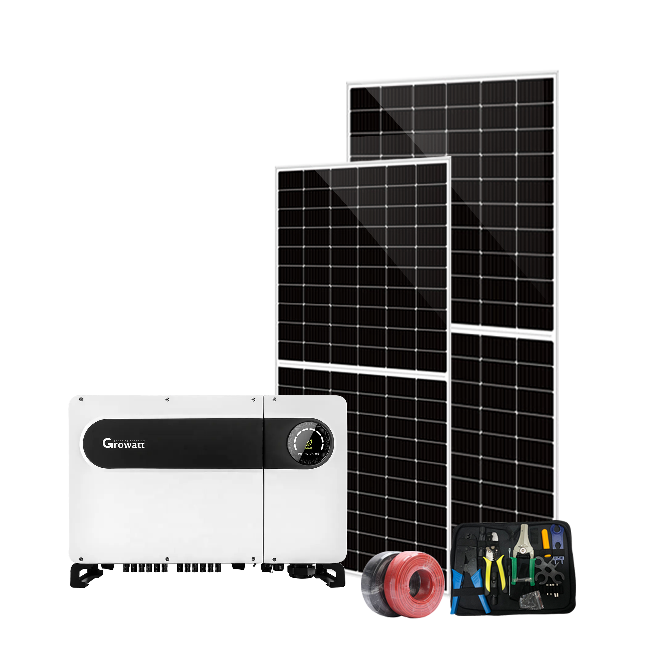 HT infinite power 50kw on grid complete solar energy system